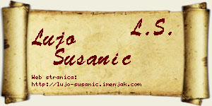 Lujo Susanić vizit kartica